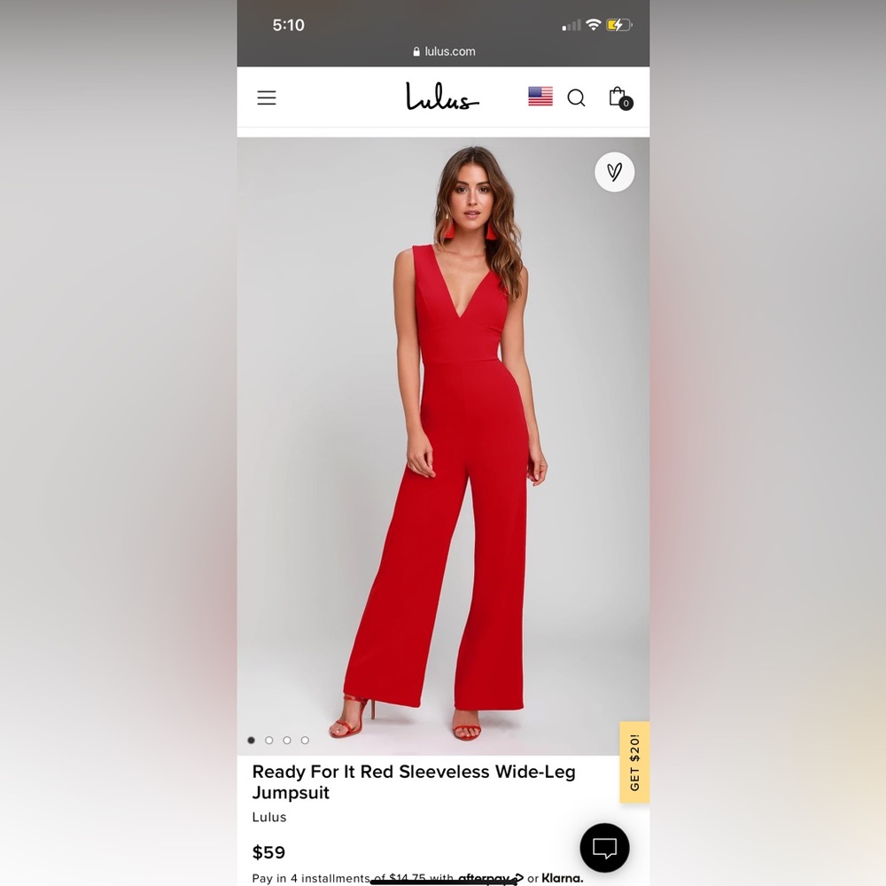 Red jumpsuit